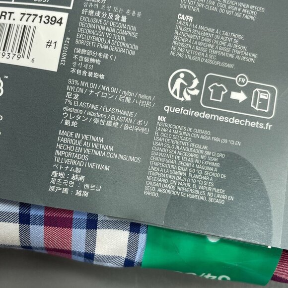 NEW Kirkland Signature Men's XL Performance Sport Dress Shirt Plaid - Picture 7 of 8